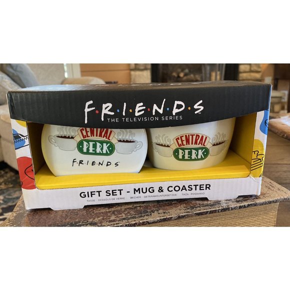 FRIENDS TV SHOW Gift Set CENTRAL PERK Coffee Mug AND Coaster - Picture 1 of 2